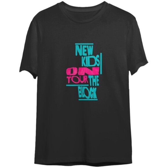 New Kids On The Block Pop Boy Band Graphic T-Shirt 80s Music Fan Gift Casual 05 - Picture 1 of 5